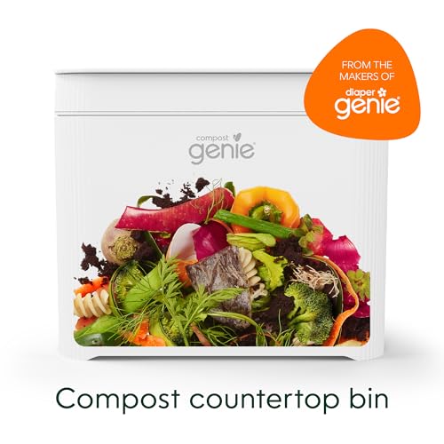 Compost Genie Countertop Compost Bin, 1.3 Gal Kitchen Food Scrap Bin