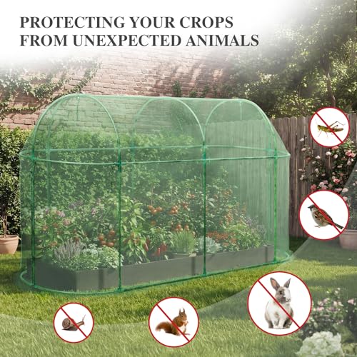BPS Crop Cages for Garden Plant - size: 10'x3.3'x5'