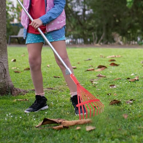 Happyyami Garden Hand Rake Replacement Head 9 Tooth Rake for Fallen Leaves Soil Loosening Weeding and Yard Cleanup 10.43 X 5.11 X 1.18 in