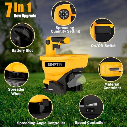 Handheld Power Spreader Compatible for Dewalt 20V Battery (Not Included) - color: Yellow