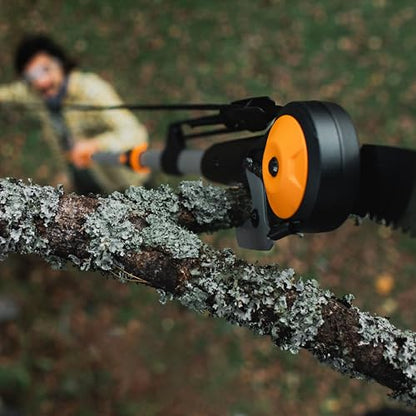 Fiskars 7-16 Ft Chain-Drive Extendable 2-in-1 Tree Pruner & Manual Pole Saw - style: 7-16 ft Chain Drive Saw & Pruner
