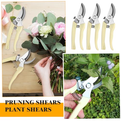 30 Pcs Beige Garden Clippers, Pruning Shears Plant Scissors Plant Cutter