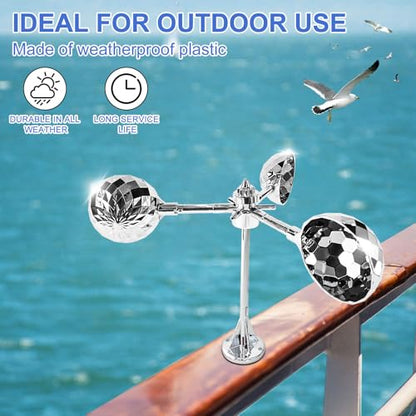 Bird Scarer Reflective Device for Outside Spinning Deterrent - color: Silver - Standard