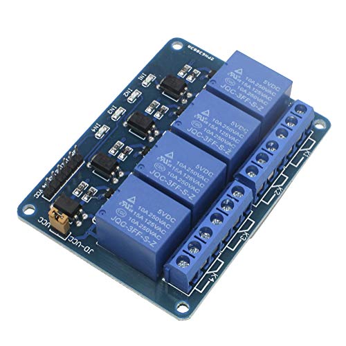 Automatic Irrigation DIY Kit Self Watering System with PDF Tutorial, 4pcs Capacitive Soil Moisture Sensor 4Channel 5V Relay Module and 4pcs Water Pump + 4M Vinyl Tubing for Garden Plant
