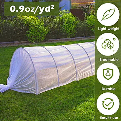 Plant Freeze Protection Cover, 7x25 FT Floating Row Cover - size: 7x25ft