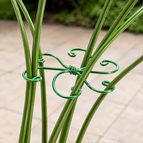 Yohsnor 5PCS Monstera Plant Support Hook - 4.1 * 4.4IN Stem Holder - color: Green, size: 4.1IN*4.1IN