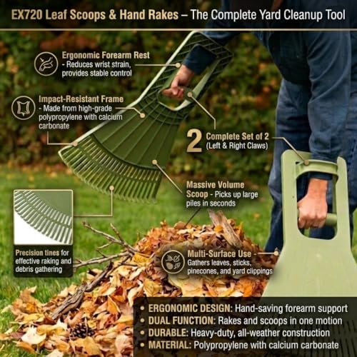 Pick-Up Claws | Premium Ergonomic Leaf Scoop Yard & Garden Grabber Tool - style: Pick-Up Claws