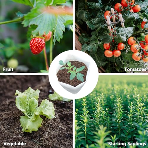 Belit Large Non-Woven Plant Nursery Bags, 25 Pcs Grow Bags Seedling Pots Container for Tree,Vegetable, Flower, Plant Grow (13.2"x15") - size: 25 Pcs 13.2"x15"