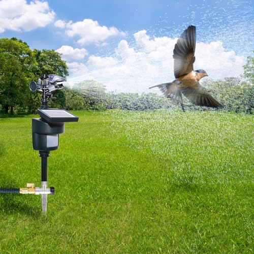 Motion Activated Sprinkler Solar Panels Deter Animal Motion Sensor - size: 1 unit[solar panel]