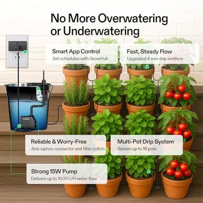 VIVOSUN Automatic Drip Irrigation Kit, Smart Watering System - style: Smart Drip Irrigation