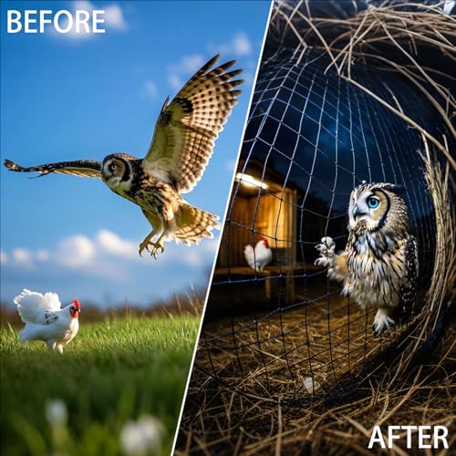 30 x 50 FT Bird Netting for Garden, 1" Square Mesh Size Heavy Duty Nylon Chicken Coop Netting for Blueberry Bushes, Fruit Trees and Vegetable Against Birds, Deer, Squirrels (30X50FT) - size: 30X50FT