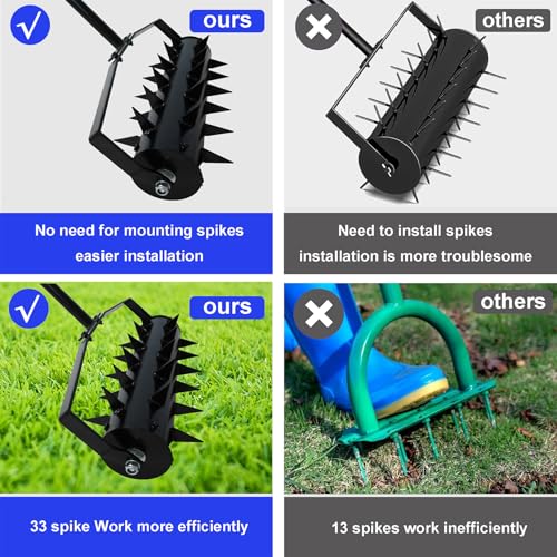 Wechoice Rolling Lawn Aerator