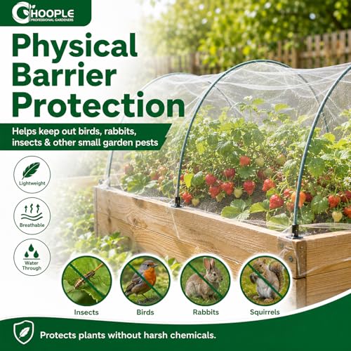 10 ft x 33 ft Garden Netting Pest Barrier, Ultra-Fine Garden Mesh Netting for Garden Protection, Plant Covers Bird Netting for Vegetables, Raised Beds, Blueberry Bushes and Fruit Plants - size: 10 ft x 33 ft
