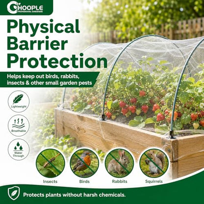 10 ft x 33 ft Garden Netting Pest Barrier, Ultra-Fine Garden Mesh Netting for Garden Protection, Plant Covers Bird Netting for Vegetables, Raised Beds, Blueberry Bushes and Fruit Plants - size: 10 ft x 33 ft