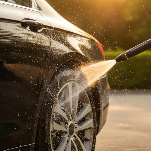 High Pressure Hose Nozzle 2 Pcs, Heavy Duty Adjustable Twist Hose nozzle Jet Sweeper Nozzle, Pressure Washer Nozzle with Leak-Proof Design for Car Wash, Lawn, Patio Cleaning