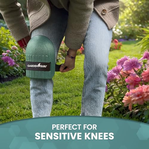 GARDEN GURU Home & Gardening Knee Pads – Waterproof EVA Foam Cushion, Soft Inner Liner, Comfortable Fit with Adjustable Straps (4 Pack) - size: 4 Pack, style: Comfort Foam