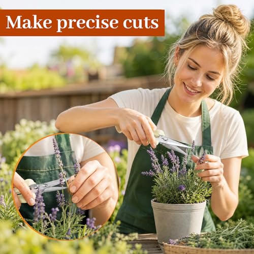 20 Pcs Pruning Shears Floral Shears Heavy Duty Garden Scissors Beige