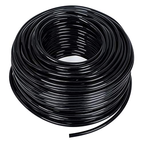 MIXC 200FT 1/4" Irrigation Tubing, 0.27" OD x 0.15" ID Drip Irrigation Hose - size: 200FT