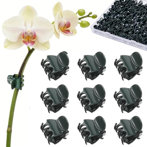 100pcs Standard Orchid Clips, Small Plant Clips for Thin Stem Vines - size: 100Pcs Standard Size