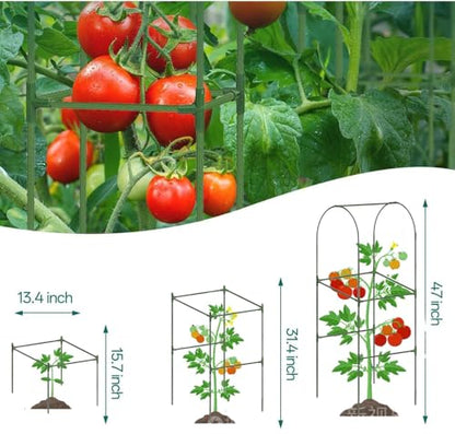 Cucumber Trellis for Plant Climbing- Cucumebr Arch Trelli for Flower Vine Vegetable Tomato Cage Raised Bed- Foldable Garden Tunnel Trellis