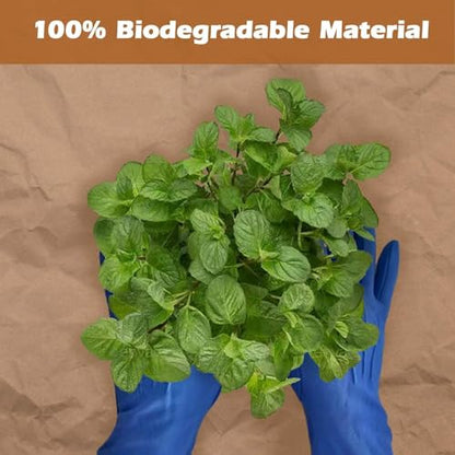4 x 300 Ft Heavy Duty Biodegradable Kraft Paper Weed Barrier - color: 4 x 300ft