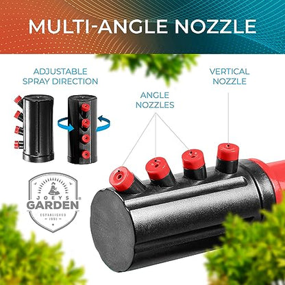 Joeys Garden Rotating Lawn Sprinkler for Yard & Kids, 360° Coverage, Red - color: RED
