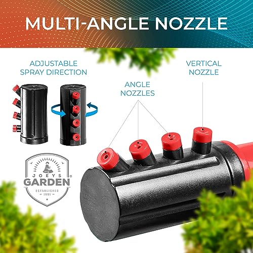 Joeys Garden Rotating Lawn Sprinkler for Yard & Kids, 360° Coverage, Red - color: RED