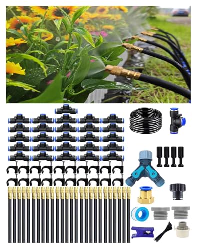 360° Adjustable Drip Irrigation Sprinkler Kit – Garden Watering System - size: 100 FT