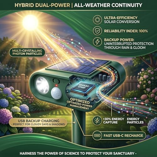 Solar Ultrasonic Animal Repellent Sonic Fortress Pro Deer Repellent Devices