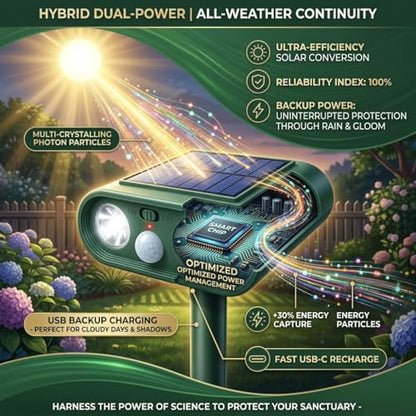 Solar Ultrasonic Animal Repellent Sonic Fortress Pro Deer Repellent Devices