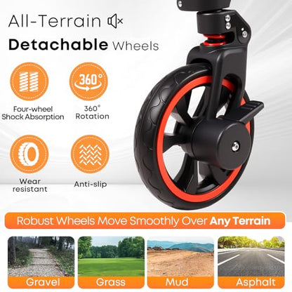 Canopy Wagon Trolley, Large Capacity, Foldable,Traveling-B - color: Black, size: CTM6Plus