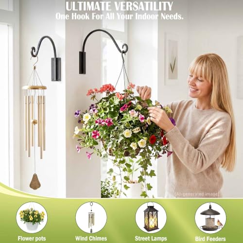 Lifyzoon Heavy Duty Plant Hanger Bracket: 16 Inch 80 lbs Outdoor Hook - size: 1A-16 Inch