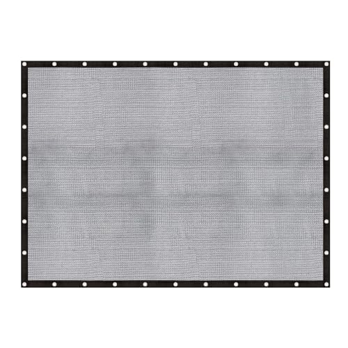 Cool Area 60-70% Mesh Tarp Shade Screen with Grommets, 12x16ft, Black - size: 1 2'X1 6'