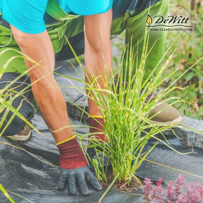 Dewitt 4-Pack Pro-5 Weed Barrier Fabric 5 oz, 4 x 250 Feet – Heavy-Duty Woven Landscape Ground Cover Mat for Raised Garden Bed, Greenhouse Gardening, Outdoor Landscaping, and Commercial - size: 4 Pack, style: 4' x 250'