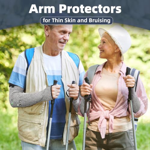 Schwer 18in PRO-SKIN A6 Cut Resistant Arm Sleeves for Gardening, S909 - color: Grey, size: 18 In-1 Pair