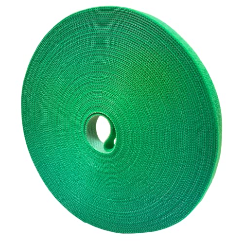 Garden Tie Green Tape, Plant Supports, Gentle On Plants (65.6ft × 0.6 inch, 1 roll, Green) - size: 65.6ft