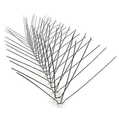 Bird-X STS-24 Regular Width 6-inch Stainless Steel Bird Spikes, Metal Pigeon Barrier, 24 Feet 6 Inch Wide Coverage - size: 24 feet