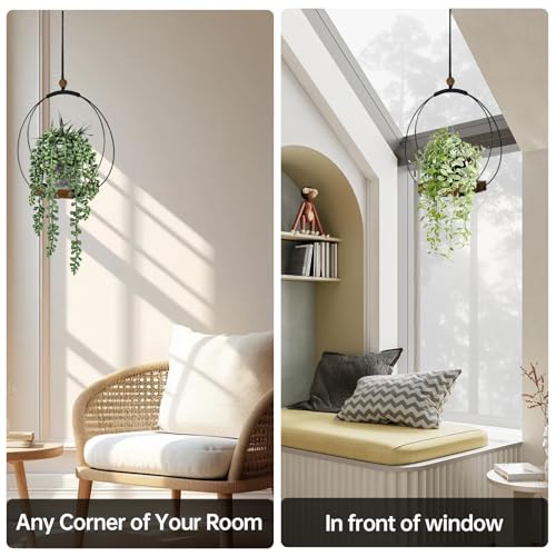 Adnkwolivt Hanging Planters for Indoor Plants - Plant Hanger Outdoor Pack of 2, Metal Plant Hanger Mid Century, Hanging Wall Ceiling Window, Gift for Mom, Plant Lovers, Housewarming - size: 2 Pack