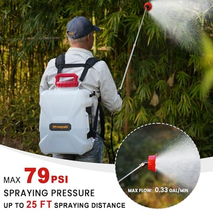 3Gal Battery Powered Garden Sprayer Compatible with Milwaukee 18V Battery