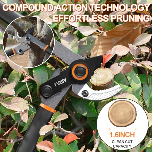 21" Anvil Loppers for Tree Trimming Heavy Duty,1.6" Cut Tree Branch Cutter - size: 21''anvil