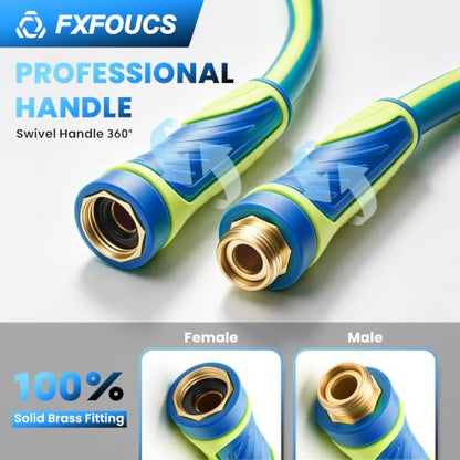 Garden Hose 50ft x 5/8", Heavy Duty Water Hose, Kink Resistant - color: Blue, size: 50FT