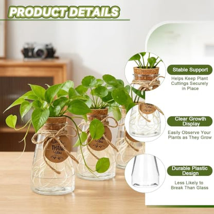Ysglory 30 Pack Plant Propagation Stations 3.35" Plastic Vases