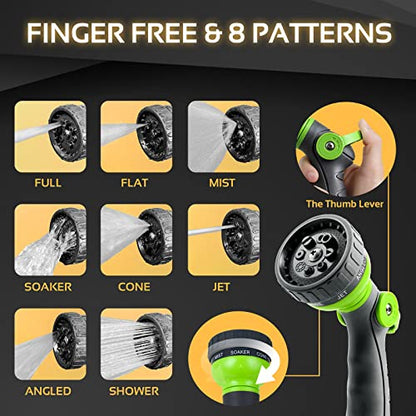 Garden Hose - Flexible Short Water Hose with Metal Fitting, 3 ft Leader Hose, Heavy Duty Hoses Extension for Rv, Outdoor, Small Garden, Yard, 304 Stainless Steel