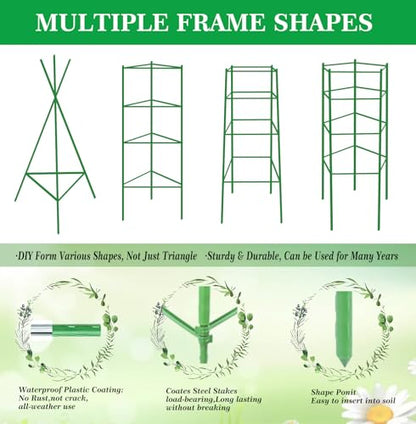 Moirsunt 4Pack Tomato Cage for Garden, 50.2Inch Plant Support Garden Stakes - size: 4Pack 50.2 Inch