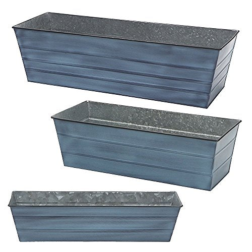 Achla Designs C-21NB Window Box, Large, Blue - color: Blue, size: Large