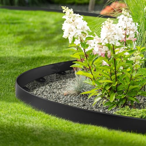 Jorvila No Dig Landscape Edging Kit, 2.0" x 40' Plastic Garden Edging - size: 2.0in x 40FT