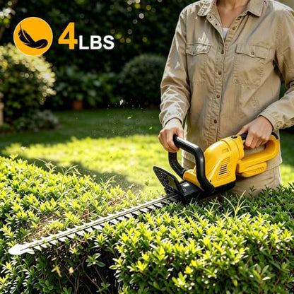 22" Hedge Trimmer Cordless Compatible with Dewalt 20V MAX Battery