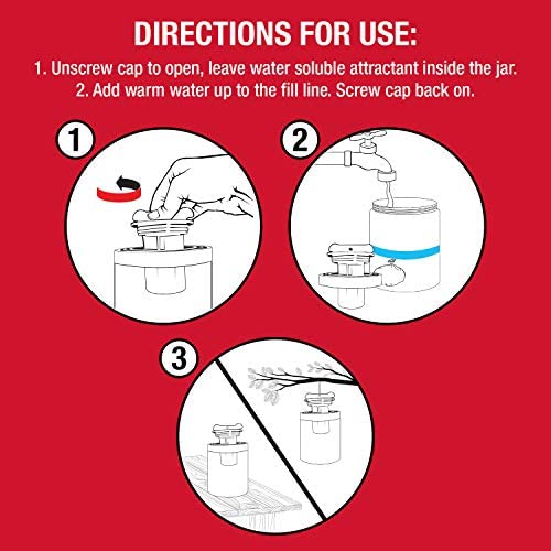 Catchmaster Outdoor Fly Trap Bundle, Giant Fly Glue Trap 3-Pack & Outdoor Fly Jar, for Garage, Backyard, Pool, Patio & Camping