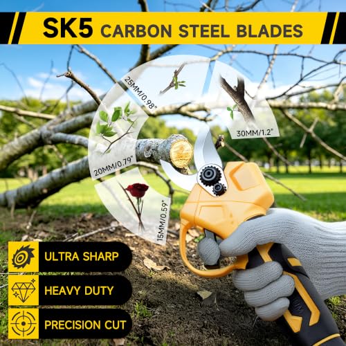 8-in-1 Cordless Pole Chainsaw, Hedge Trimmer, SK5 Pruning Shears Combo