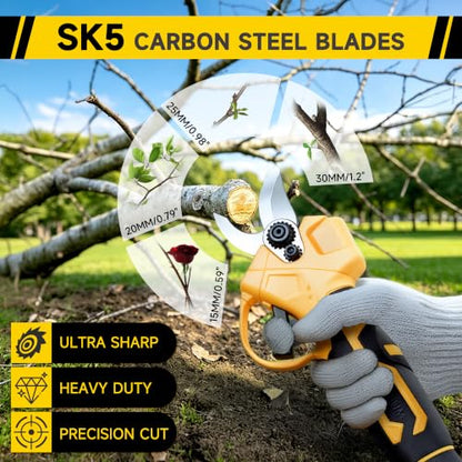 8-in-1 Cordless Pole Chainsaw, Hedge Trimmer, SK5 Pruning Shears Combo